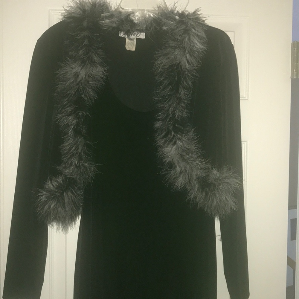 Elegant sleeveless evening dress/jacket set